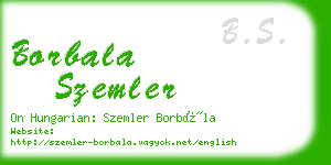 borbala szemler business card